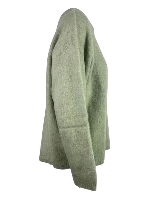 maglia donna over salvia La fileria | 13267-36467430